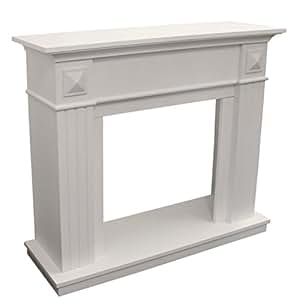 Classic Fire - Consola de chimenea (fibra de madera de densidad media