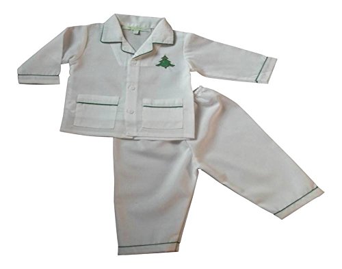 Sweet Dreams Christmas, Christmas Tree Pajamas, Little Boys, White, Sz 8