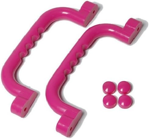 Set of 2 Pink Grab Handles/Hand Grips (Pair) - Climbing Frame/Playhouse Accessory