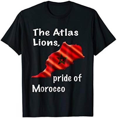Morocco Soccer World 2018 Cup Slogan Tee Shirt