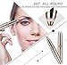 Eyebrow Hair Remover, HAOEN Painless Electric Eyebrow Trimmer Epilator for Women, Portable Eyebrow Hair Removal Razor (gold)