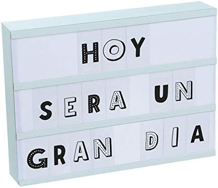 DCASA Caja de luz 87 letras azul - Luz de compañía: Amazon.es: Bebé