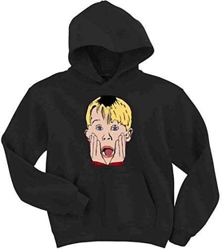 Black Home Alone Face Hooded Sweatshirt