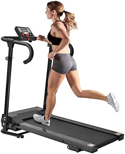 ICOCO Folding Treadmill Motorised Electric Running Machine Incline Fitness Equipment with LCD Display Silent Motor for Home Exercise