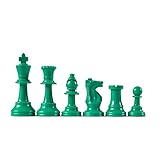 Wholesale Chess Staunton Colored Chess Pieces (Green)