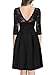 Miusol Women's Vintage Floral Lace 2/3 Sleeve Bridesmaid Party Dress