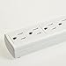 Digital Energy 2-Pack 6 Outlet Power Strip 450J Surge Protector with 3 Foot Extension Cord (White)