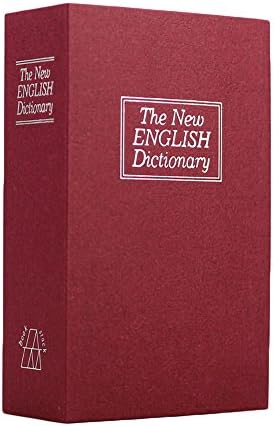 Greek Art Dictionary Diversion Book Safe with Combination Code Lock (Red)