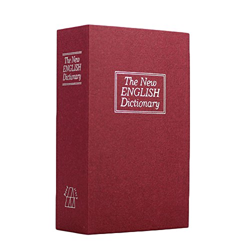 Greek Art Dictionary Diversion Book Safe with Combination Code Lock (Red)