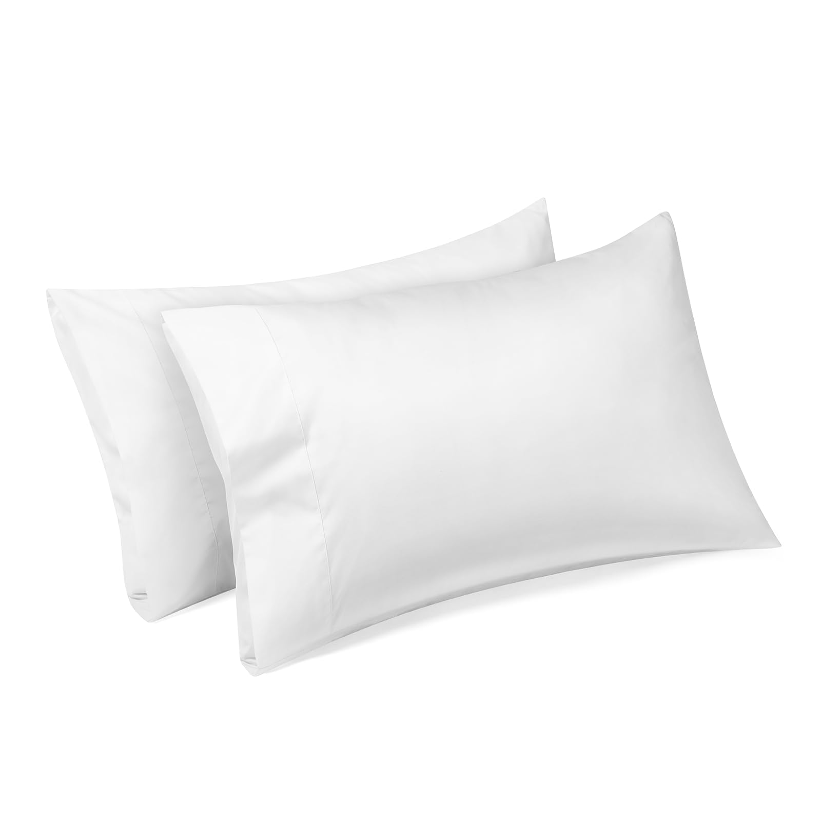 Photo 1 of Comfyanno Queen Size Pillow Cases Set of 2, Soft & Breathable Pillowcases, Envelope Closure, Wrinkle-Free, Fade & Stain Resistant, Brushed Microfiber Fabric, Bed Pillow Covers - 20” x 30”, White