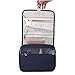 Hanging Toiletry Bag,Portable Travel Cosmetic Bag by EVATECH Waterproof Makeup Bag Organizer Women and Men Shaving Kit for Camping Vacation Travel Accessories with Study Hook (Navy)