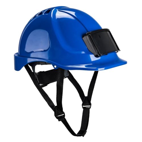 Portwest PB55 Vented Hard Hat Helmet with Badge ID Colour=Blue