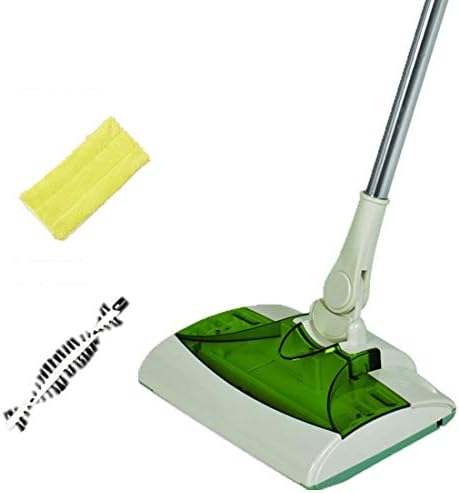 2-in-1 Electric Floor Sweeper and Mop - Cordless Wireless Rechargeable Floor Sweeper Broom Handle Length Adjustable 360 Degree for Carpet & Hardwood Floors [Energy Class A]