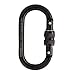 Fusion Climb OVATTI SCREW LOCK Carabiner - Heavy-Duty Steel, Locking Gate, Pin Nose, Oval Shape | Industrial Strength and Superior Stability | CE EN 12275 Certified For heavy duty, construction, roofi
