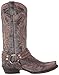 Stetson Men's Outlaw Distressed Harness Boot, Brown, 12 D US