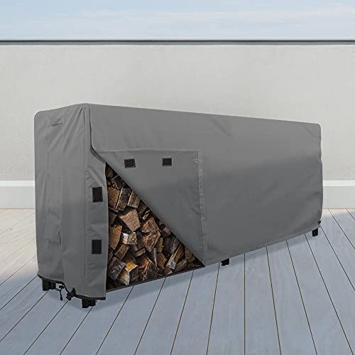 KHOMO GEAR Firewood Rack Cover 8 foot Heavy Duty Black Pricepulse
