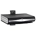 VonHaus 1x Floating Wall Shelf with Strengthened Tempered Glass - Adjustable - Black - DVD Players/Cable Boxes/Games Consoles/TV Accessories