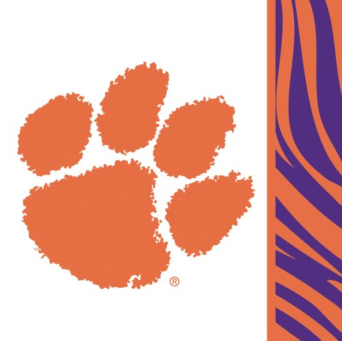 Clemson University Tigers Paper Cocktail Napkins