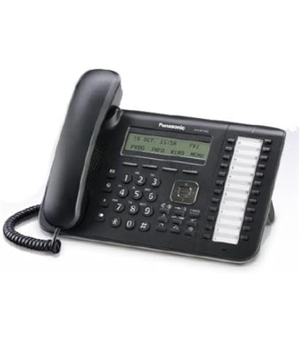 Panasonic Phone Black Digital 3-line LCD, with Backlight, 24 CO