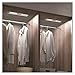Joyzy Automatic Closet Lighting Motion Sensor RechargeableBattery Operated Closet Light with Eye-Protection DesignUnder Cabinet Light LED for Wireless Pantry Light wardrobeLights(30cm-2pack)