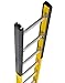 Louisville Ladder FE8912 Fiberglass 375 lb Duty Rating Type IAA Manhole Ladder, 12', Yellow
