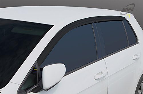 Wind Deflectors Window Visors Rain Guards Weather Deflector 4P D-972