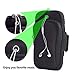 August Sport Running Arm Bag Holder for iPhone 7 6Plus 5 Samsung S8 7,Double Pouch Armband Phone Holder for Running Walking Hiking Biking Gym
