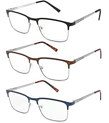 DILLY VISION 3 Pack Fashion Metal Full Frame