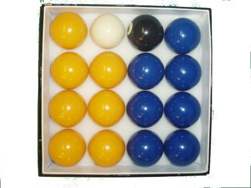 BLUES AND YELLOWS 2" POOL BALLS **