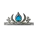 GLITTERFIT Girls Snow Queen Crown Headband, Halloween Costumes, Princess Headband for Kids - Silver