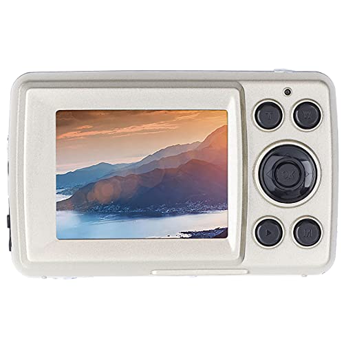 Mini HD Digital Camera with 2.4 inch Screen, Video Camera Camcorder, 16MP 720P 30FPS 16X Zoom, for Kids/Seniors/Learner.(gold)