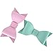 Yazon 20pcs Toddler Girls Hair Bows Alligator Clips Baby Bows Hair Clips Faux Leather Pigtail Bows for Baby Girls