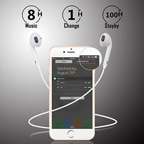 Ear Buds Wireless Headphones,WEILIGU Sport Waterproof Bluetooth in-Ear Headphone with Mic