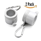 Kiartten Upscale Aluminum Rotating Mounting Rings - 2 pieces - 1 inch Diameter Flagpole Rotating Rings, Aluminum Alloy Material Never Rust, Whole parts are Rust Prevention Metal. Upscale Package. (A)