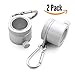 Kiartten Upscale Aluminum Rotating Mounting Rings - 2 pieces - 1 inch Diameter Flagpole Rotating Rings, Aluminum Alloy Material Never Rust, Whole parts are Rust Prevention Metal. Upscale Package. (A)