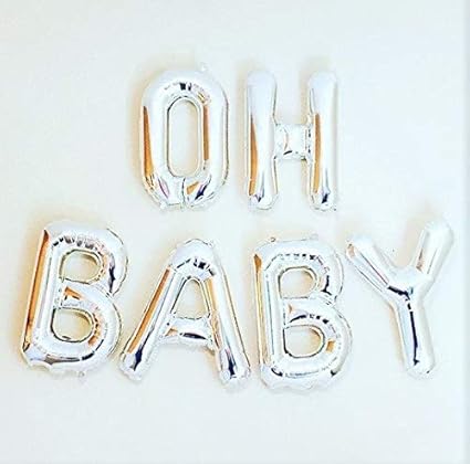 rose gold oh baby balloons