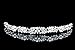 Trillium Flower Pattern Crystal Faux Pearl Bridal Headband Tiara T1033