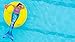 Fin Fun Limited Edition Mermaid Tail for Swimming for Girls and Kids Without Monofin, 10, Watercolor Waves