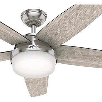 Hunter Indoor Ceiling Fan With Led Light And Remote Control