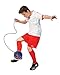 Leo Messi Soccer Ball | Solo Youth Soccer Football Kick Throw Trainer with Adjustable Control Cord | Skill Training for Soccer Practice & Drills, Size 3 (RED)