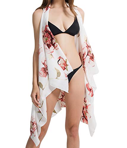 Outrip Women Swimsuit Bathing Suit Beach Cover up Chiffon Floral Kimono Cardigan