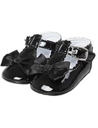 Meckior Infant Baby Girls Soft Sole Prewalker Crib Mary Jane Shoes Princess Light Shoes