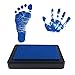 Baby Ink Pad – Handprint & Footprint Newborn Kit – Print Stamps Reusable Feet & Hands Stamps – 100% Non-Toxic, Acid-Free – Smudge-Proof Designs – Ideal Family Memory (Black+Blue+Red)