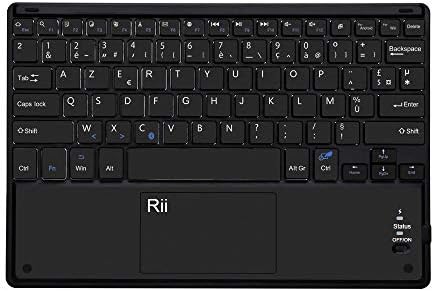 Rii BT11 Clavier sans Fil Ultra Fin Bluetooth AZERTY avec Touchpad de Multi-Fonction pour Windows, Linux/UbuntuMac/iOS(Pas la Fonction de Touchpad), Android, Tablette, Smartphone - Bestbluetooth.fr Rii BT11 Clavier sans Fil Ultra Fin Bluetooth AZERTY avec Touchpad de Multi-Fonction pour Windows, Linux/UbuntuMac/iOS(Pas la Fonction de Touchpad), Android, Tablette, Smartphone