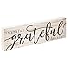 P. Graham Dunn Thankful Grateful Blessed White Wash 24 x 7 Inch Solid Pine Wood Boxed Pallet Wall Plaque Sign