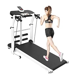 ROYWY-Compact-Electric-Treadmill-Folding-Running-Walking-MachineLED-Screen-with-3-Programs-Max-Speed-6kmhFolds-Away-Home-Office-Use ROYWY Compact Electric Treadmill Folding Running Walking Machine,LED Screen with 3 Programs Max Speed 6km/h,Folds Away…
