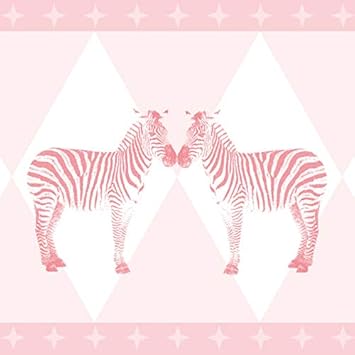 Anna Wall Border Self Adhesive Circus Girls Wall Border Nursery Baby Room With Animal Motif In Pink Grey Wall Sticker Bedroom Girl Boy Wall Decoration Baby Children Amazon De Baby