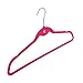 50 Pack Pink Velvet Hangers - Non Slip Hangers with Cascading Hooks - Thin Hangers - Non Slip Hangers, Pink, 17.5 x 9.2 x 0.2 Inches