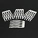 WSSROGY 15 pcs Sliver Metal Hair Comb Clip Grip Tuth Hair Combs Hair Piece on Metal Comb Blank Hair Comb for Craft DIY Hair Bows Jewelry Making
