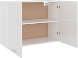 vidaXL High Gloss White Kitchen Cabinet Storage Shelf Organiser 80x31x60cm view 7